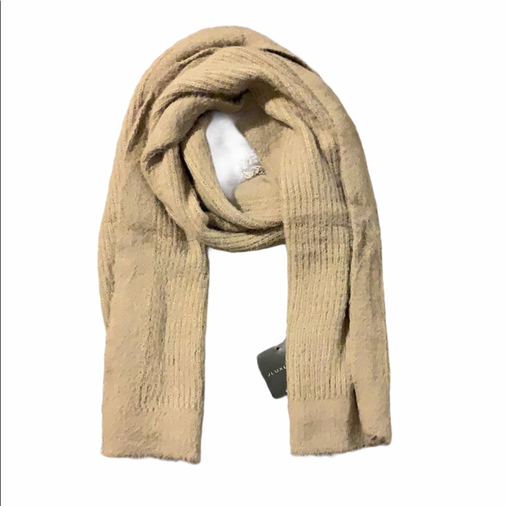 NWT JLUXLABEL Taupe Soft Blend Scarf
